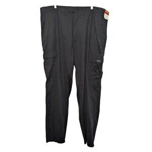 Wrangler Men's Relaxed Fit Stretch Cargo Pants, Black, 44x30 Big & Tall, NWT